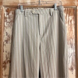 Avec Les Files Wide Leg Stripped Cotton Pant - M